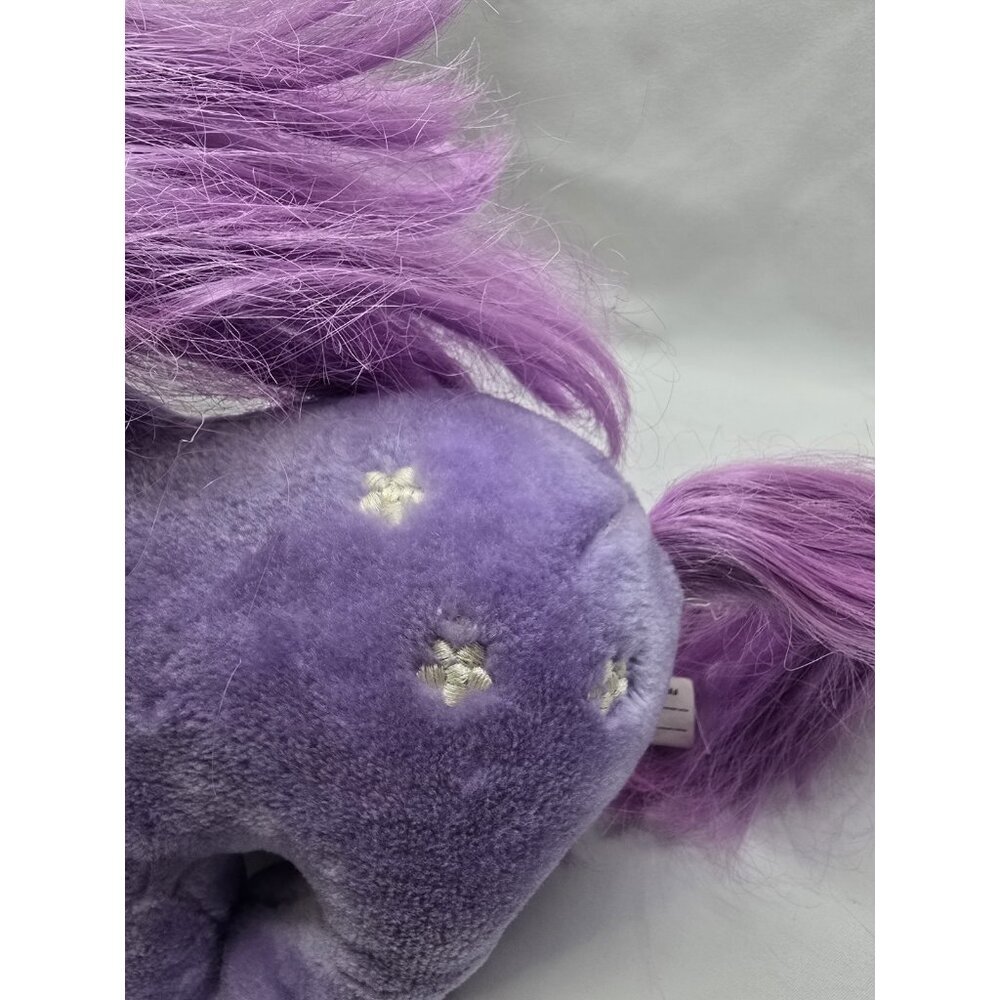 VTG 1983 Hasbro Softies, My Little Pony Blossom Purple Plush Pony Stuffed Toy - Picture 6 of 15